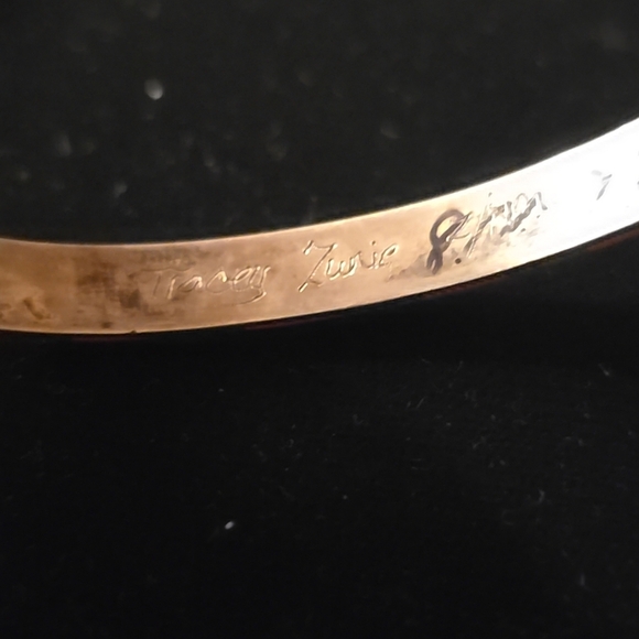 Navajo and Zuni Sterling Silver Inlay Bracelets Damaged Paul Begay/Tracy Zunie - Picture 10 of 15